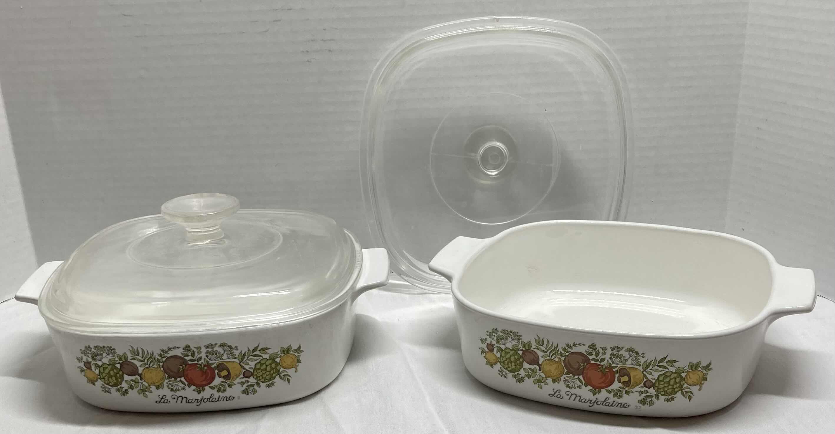 Photo 3 of PYREX CORNING WARE 2-4QT BAKING PANS W LID