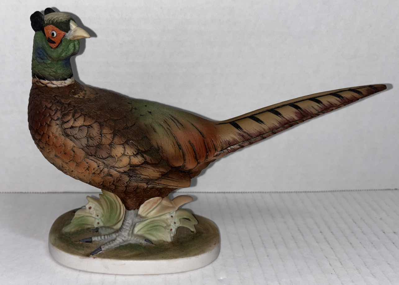 Photo 1 of LEFTON CHINA HAND-PAINTED 6.5” PORCELAIN PHEASANT FIGURINE (KW 670)