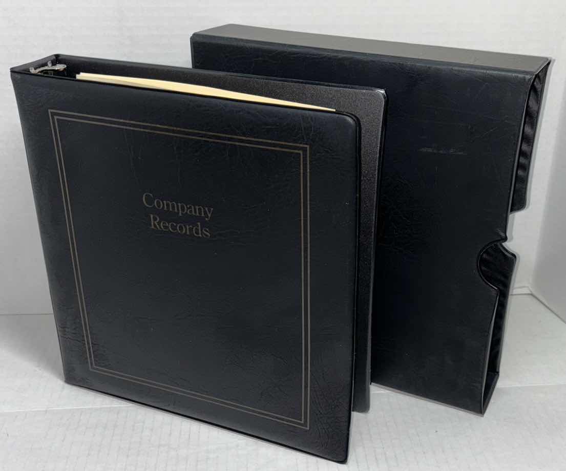 Photo 2 of CORPORATE RECORDS 3-RING BINDERS & SLIP CASES (6)