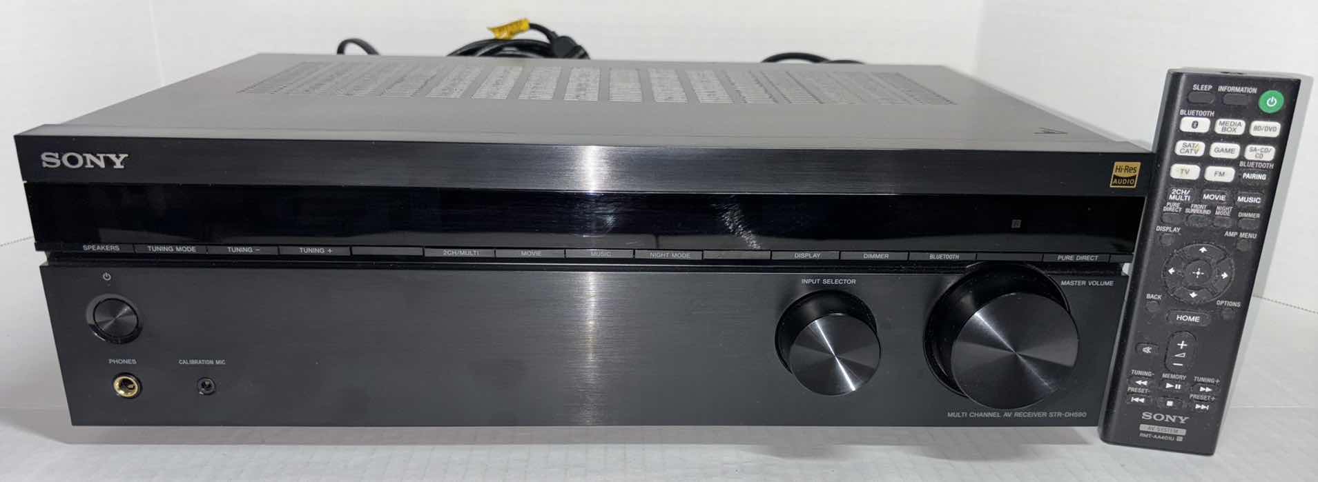 Photo 1 of SONY MULTI CHANNEL AV RECEIVER AND REMOTE CONTROL (STR-DH590)