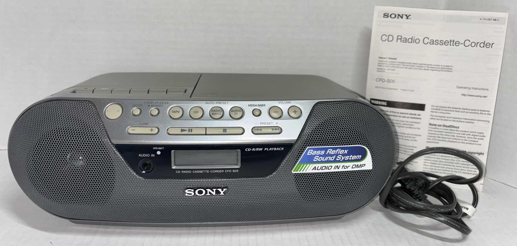 Photo 1 of SONY CD RADIO CASSETTE-CORDER (CFD-S05)