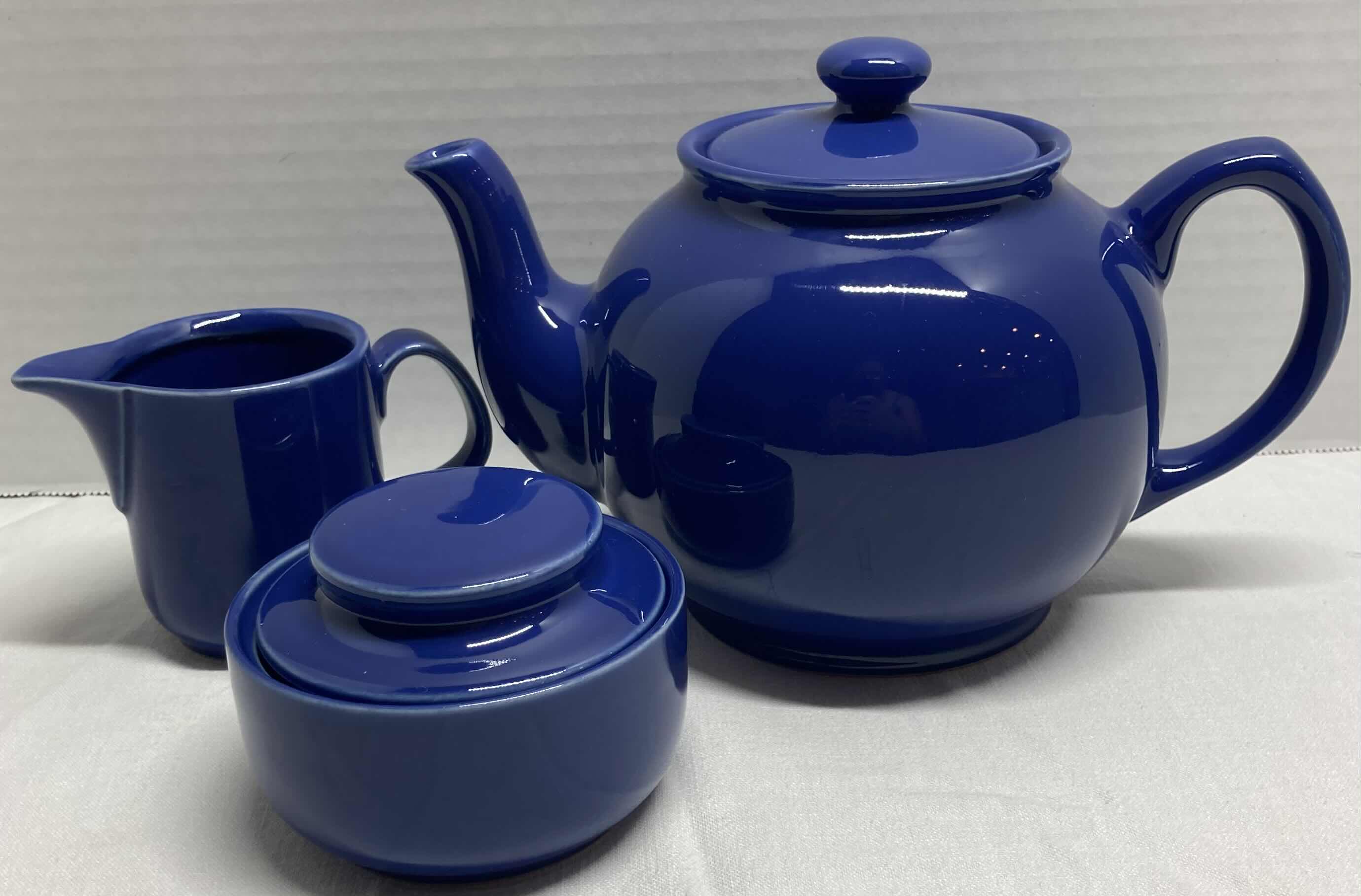 Photo 1 of MARCA ROYAL BLUE OLD AMSTERDAM PORCELAIN TEA SET