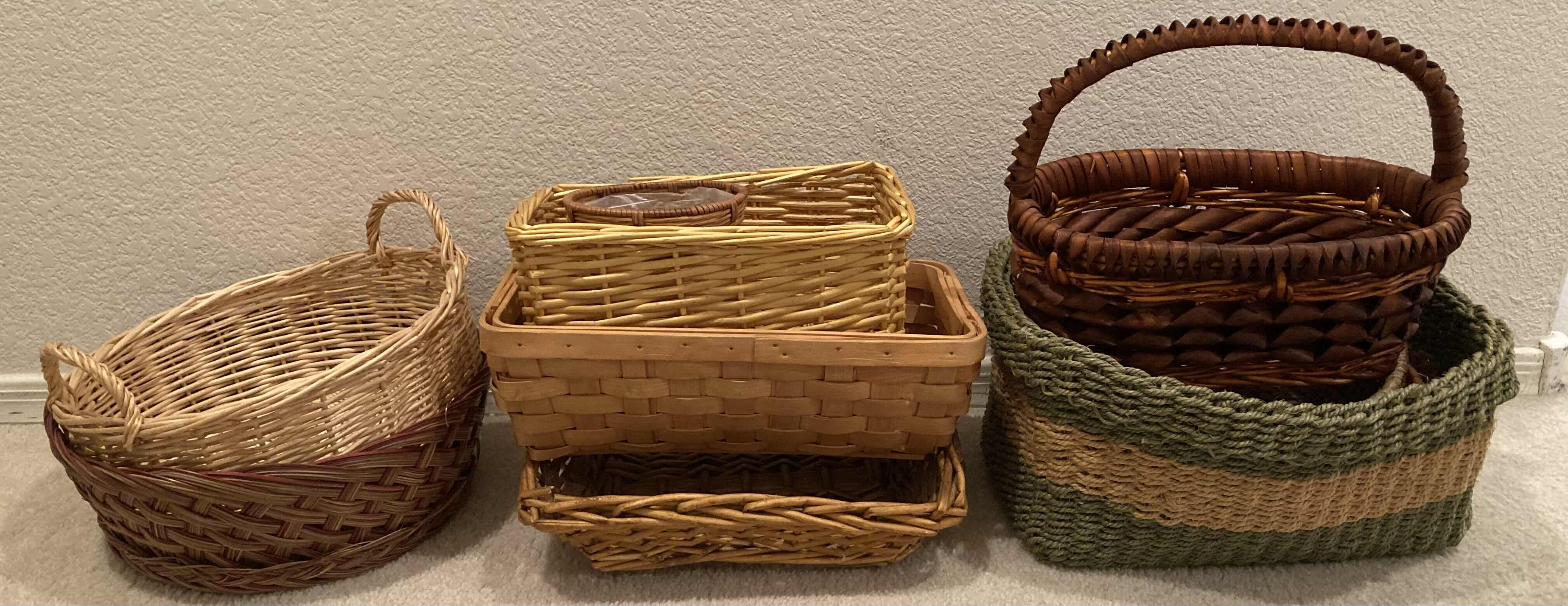 Photo 1 of BASKETS VARIOUS STYLES & SIZES (10)