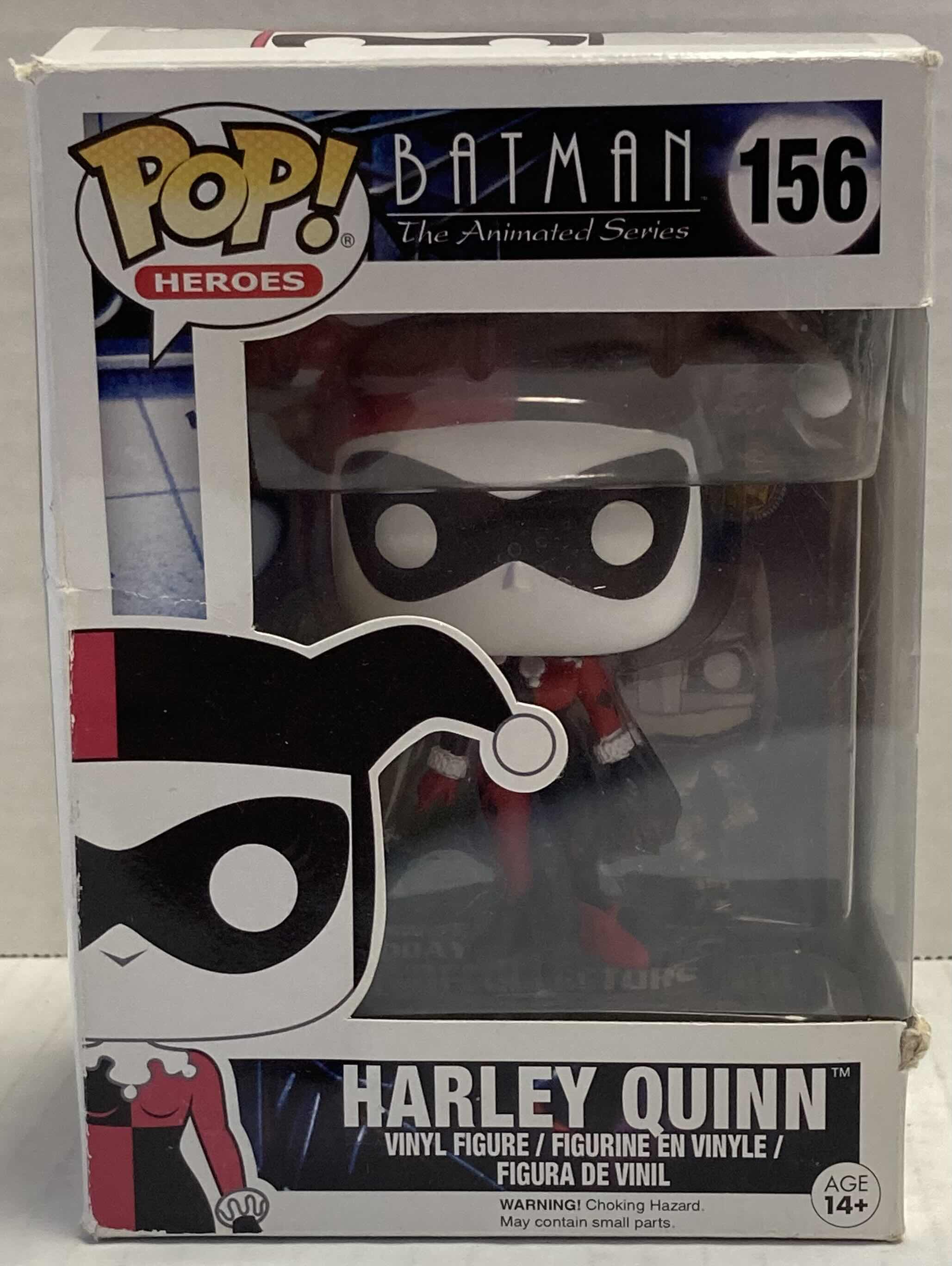 Photo 1 of FUNKO POP HEROES “BATMAN THE ANIMATED SERIES” 156 HARLEY QUINN VINYL FIGURINE