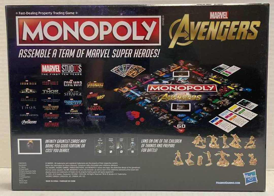 Photo 2 of HASBRO GAMING MONOPOLY MARVEL AVENGERS EDITION GAME BOARD