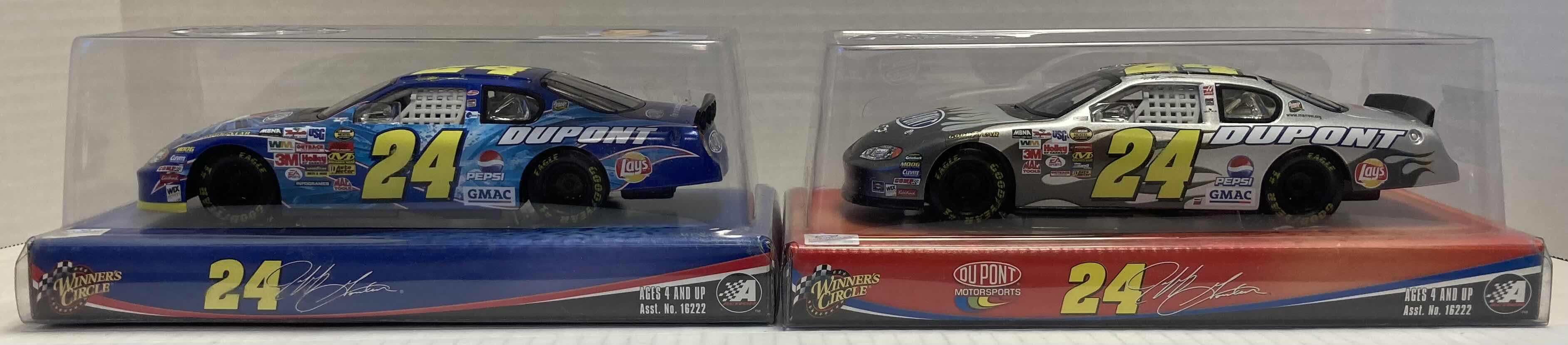 Photo 2 of WINNER’S CIRCLE JEFF GORDAN #24 BLUE & GREY CHEVY MONTE CARLO COLLECTABLE TIN CARS