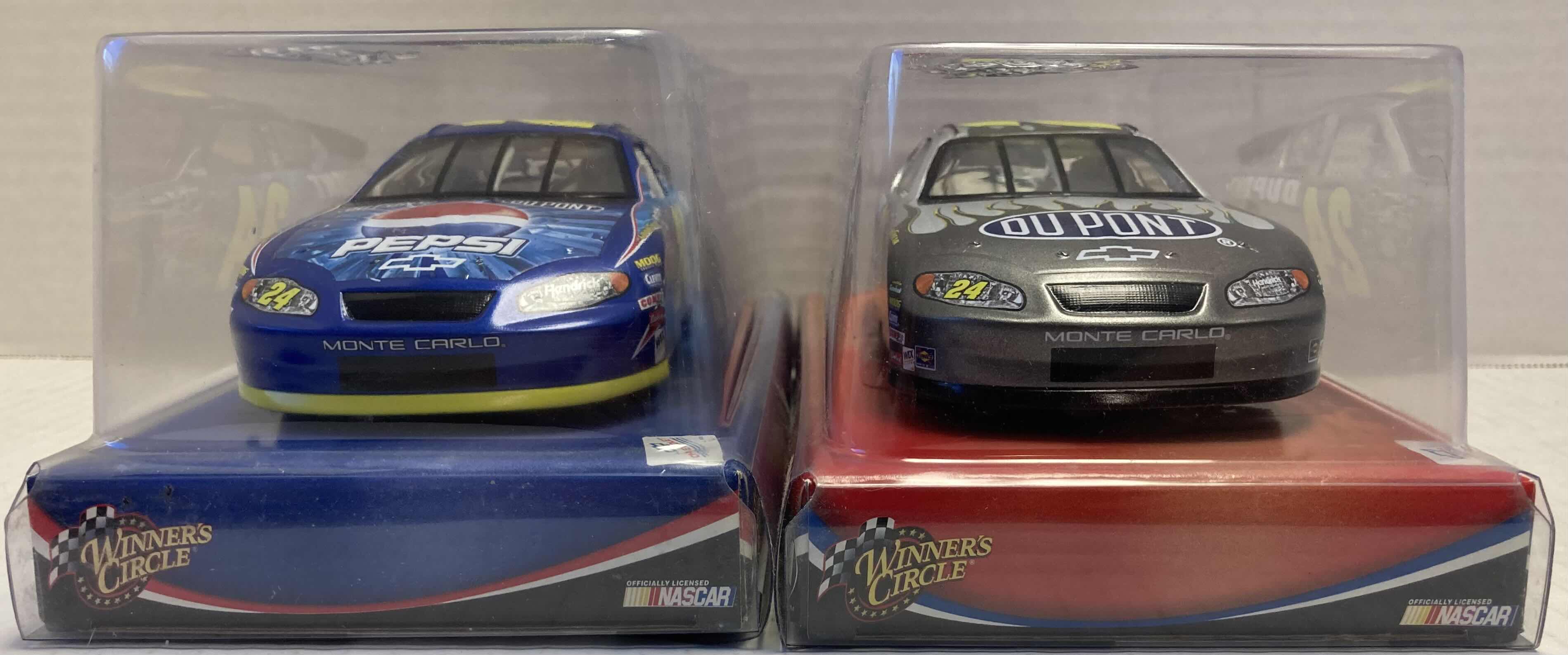 Photo 4 of WINNER’S CIRCLE JEFF GORDAN #24 BLUE & GREY CHEVY MONTE CARLO COLLECTABLE TIN CARS