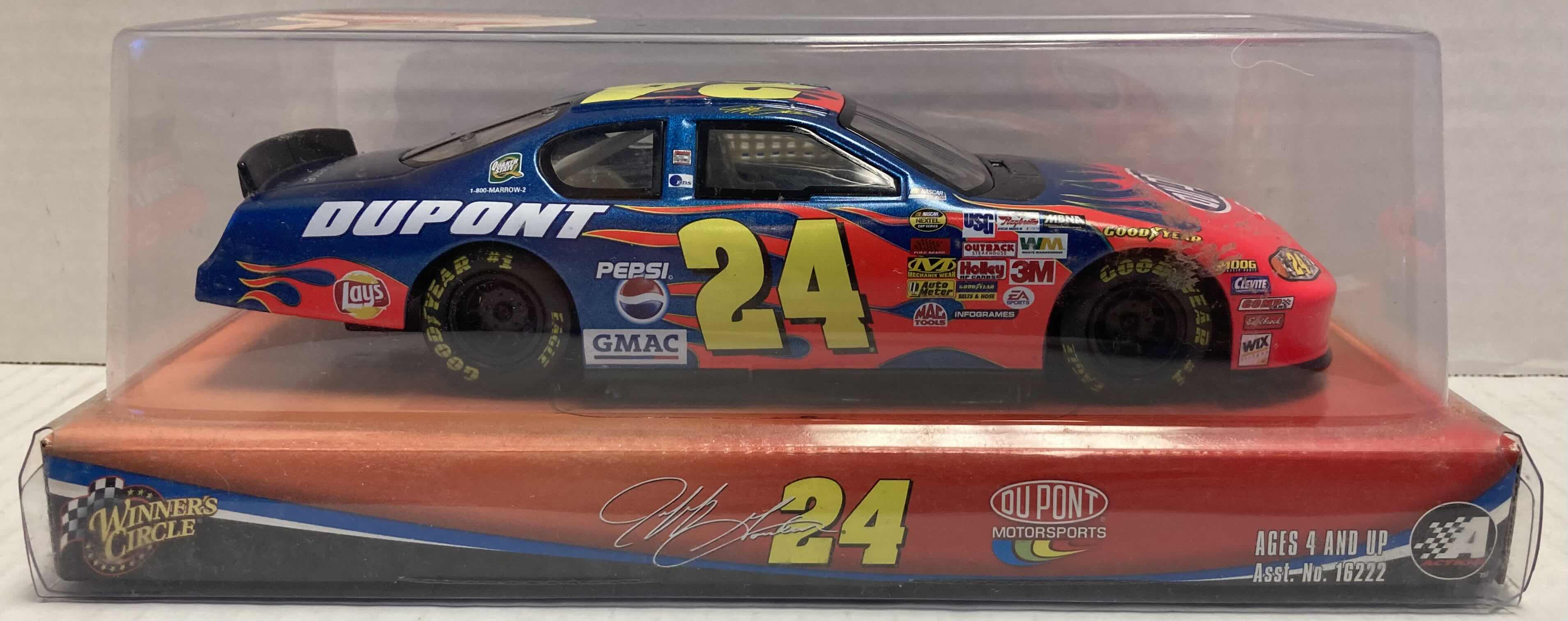 Photo 5 of WINNER’S CIRCLE JEFF GORDON #24 BLUE/RED FLAME  CHEVY MONTE CARLO COLLECTIBLE TIN CAR & TOY NASCAR