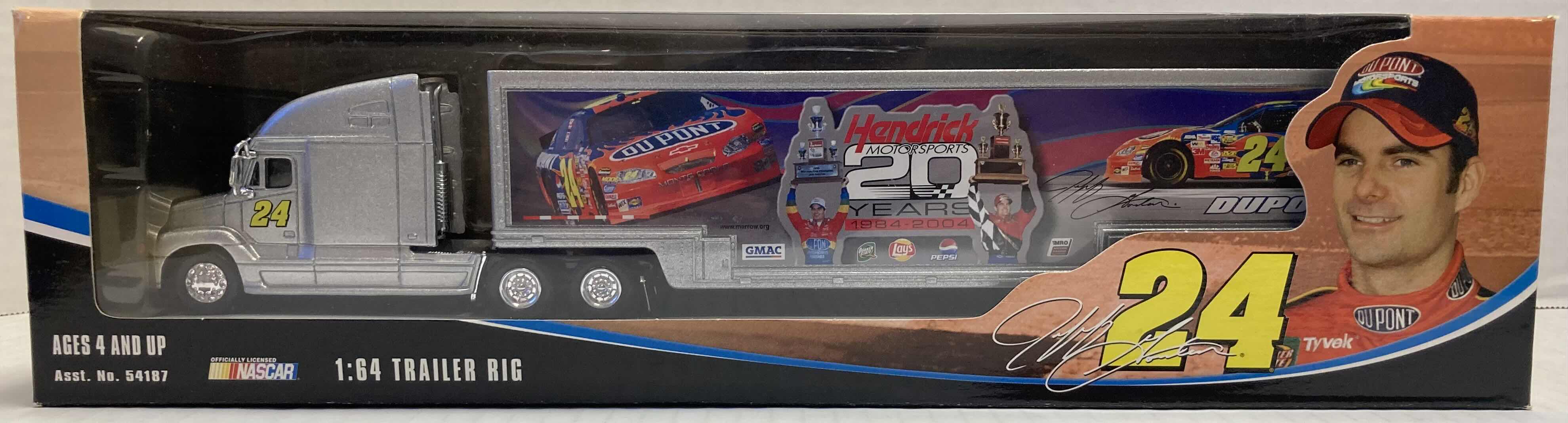 Photo 1 of WINNER’S CIRCLE JEFF GORDON #24 HENDRICKS MOTORSPORTS 20 YEARS COLLECTIBLE GREY TRAILER RIG TOY