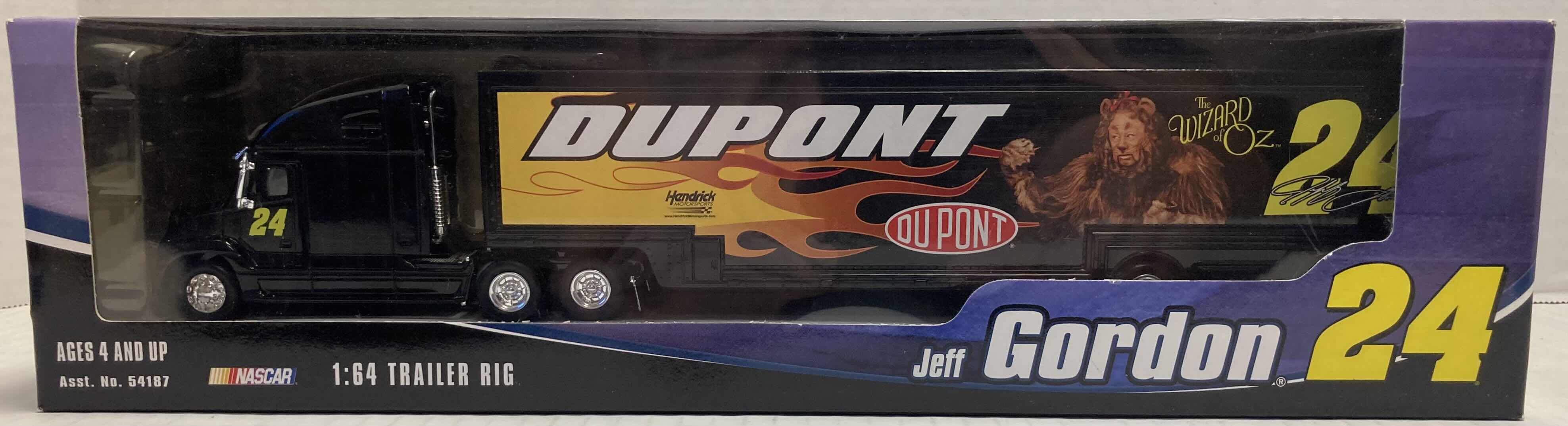 Photo 1 of WINNER’S CIRCLE JEFF GORDON #24 THE WIZARD OF OZ COLLECTABLE BLACK TRAILER RIG TOY