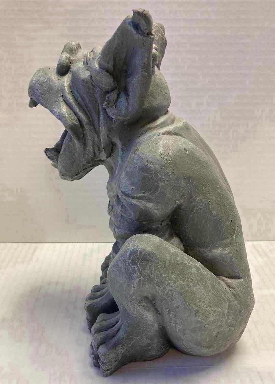 Photo 2 of GARGOYLE RESIN STATUE 8” X 6” H10”