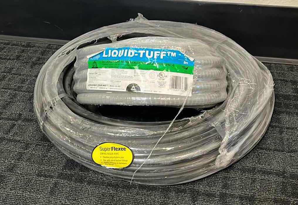 Photo 1 of LIQUID TUFF 1/2 INCH UL LIQUID TIGHT NON METALLIC CONDUIT TYPE LFNC-B & SUPER FLEXEE 1/2 INCH SWING RISER PIPE (READ NOTES)