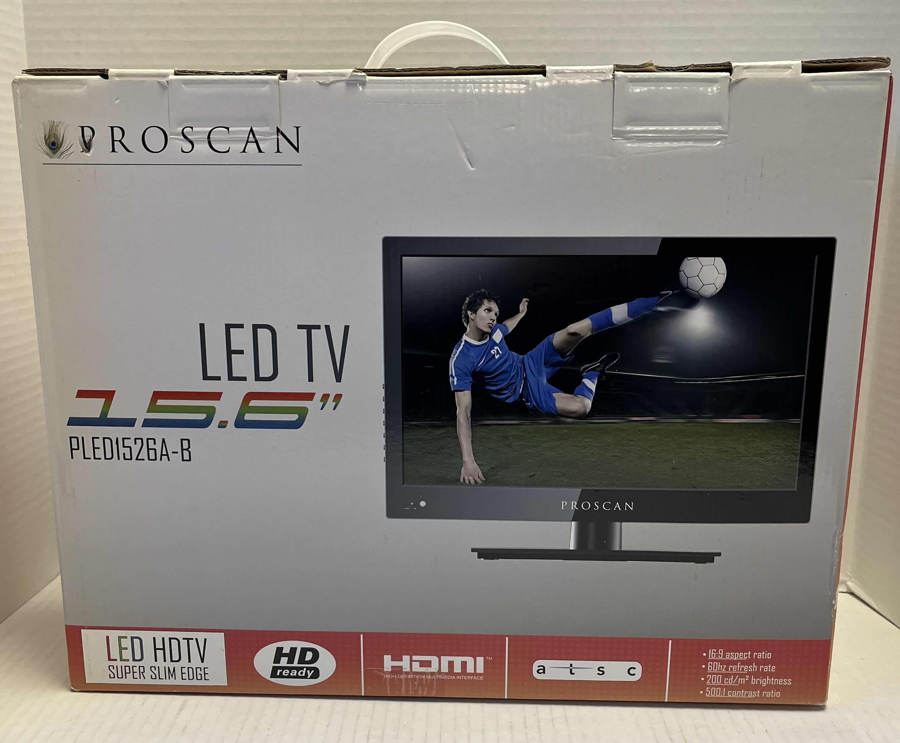 Photo 1 of PROSCAN 15.6” LED TV W REMOTE MODEL PLED1526A-B