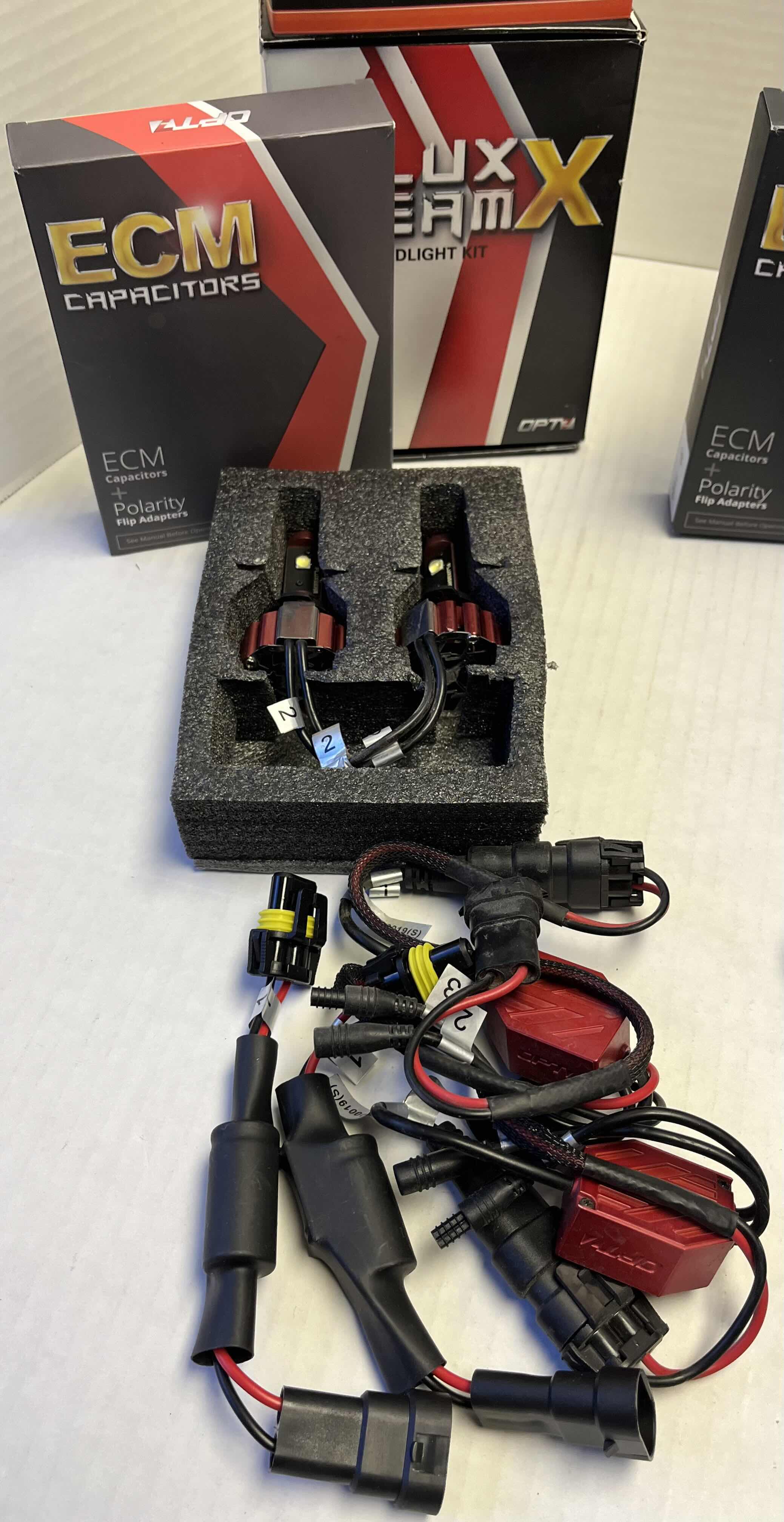 Photo 3 of FLUX BEAM ECM CAPACITORS POLARITY FLIP ADAPTERS VEHICLE LED HEADLIGHT KIT (3BOXES) READ NOTES