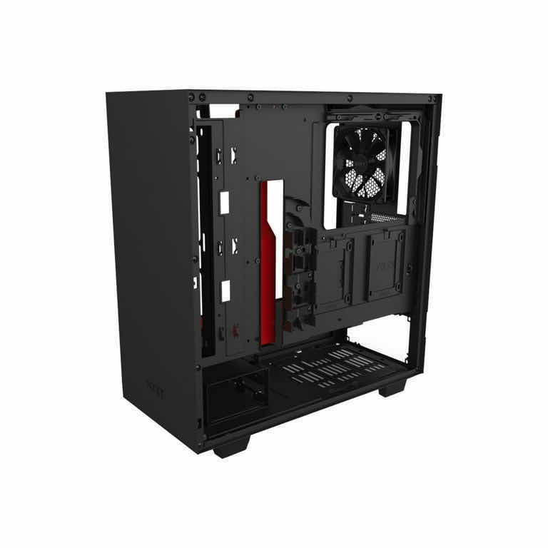 Photo 1 of NZXT COMPACT MID-TOWER ATX CASE, MATTE BLACK/RED (H510)