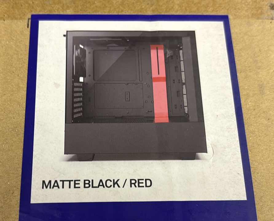 Photo 4 of NZXT COMPACT MID-TOWER ATX CASE, MATTE BLACK/RED (H510)