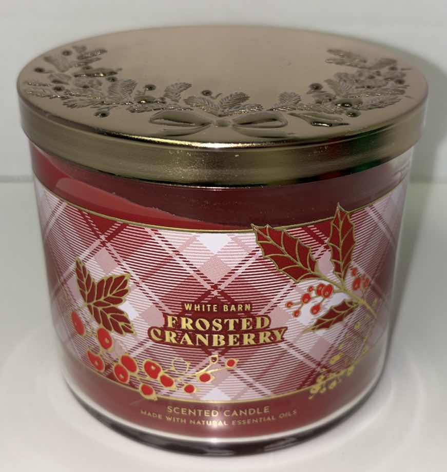 Photo 1 of NEW WHITE BARN FROSTED CRANBERRY SCENTED CANDLE