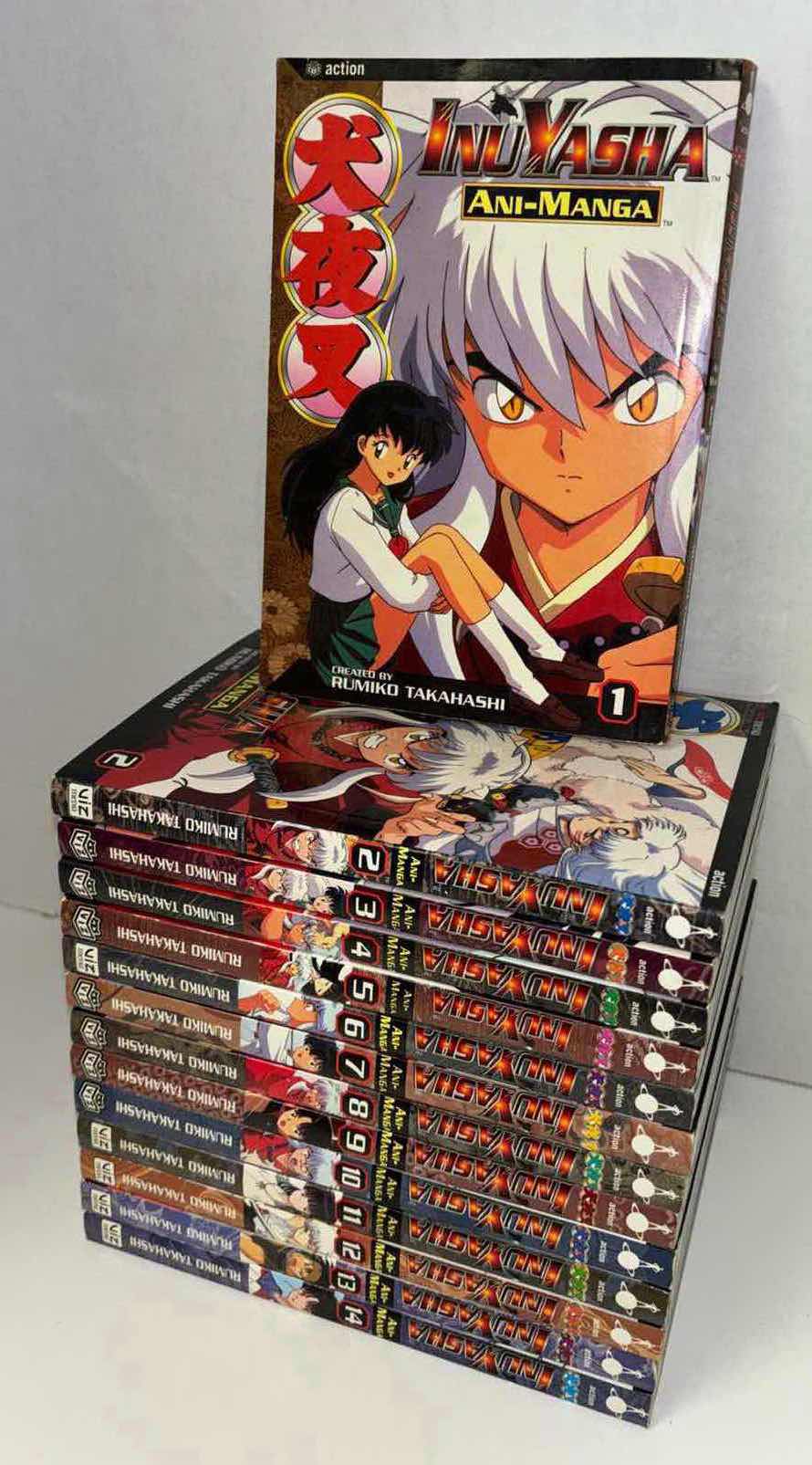 Photo 1 of INUYASHA ANI-MANGA VOL 1-14 BOOK SET BY RUMIKO TAKAHASHI