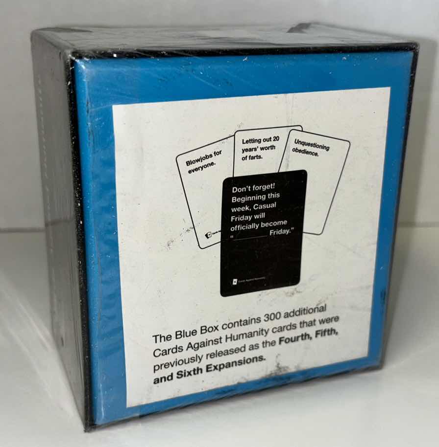 Photo 2 of NEW CARDS AGAINST HUMANITY EXPANSION PACK- BLUE BOX (300 CARDS)