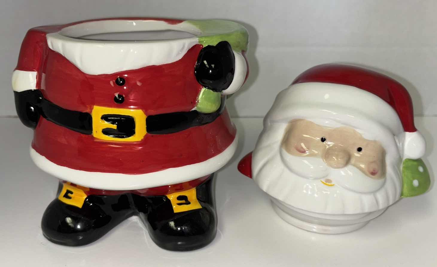 Photo 3 of NEW CUISINE CREATIVES SANTA CLAUS 7.5” CERAMIC COOKIE JAR