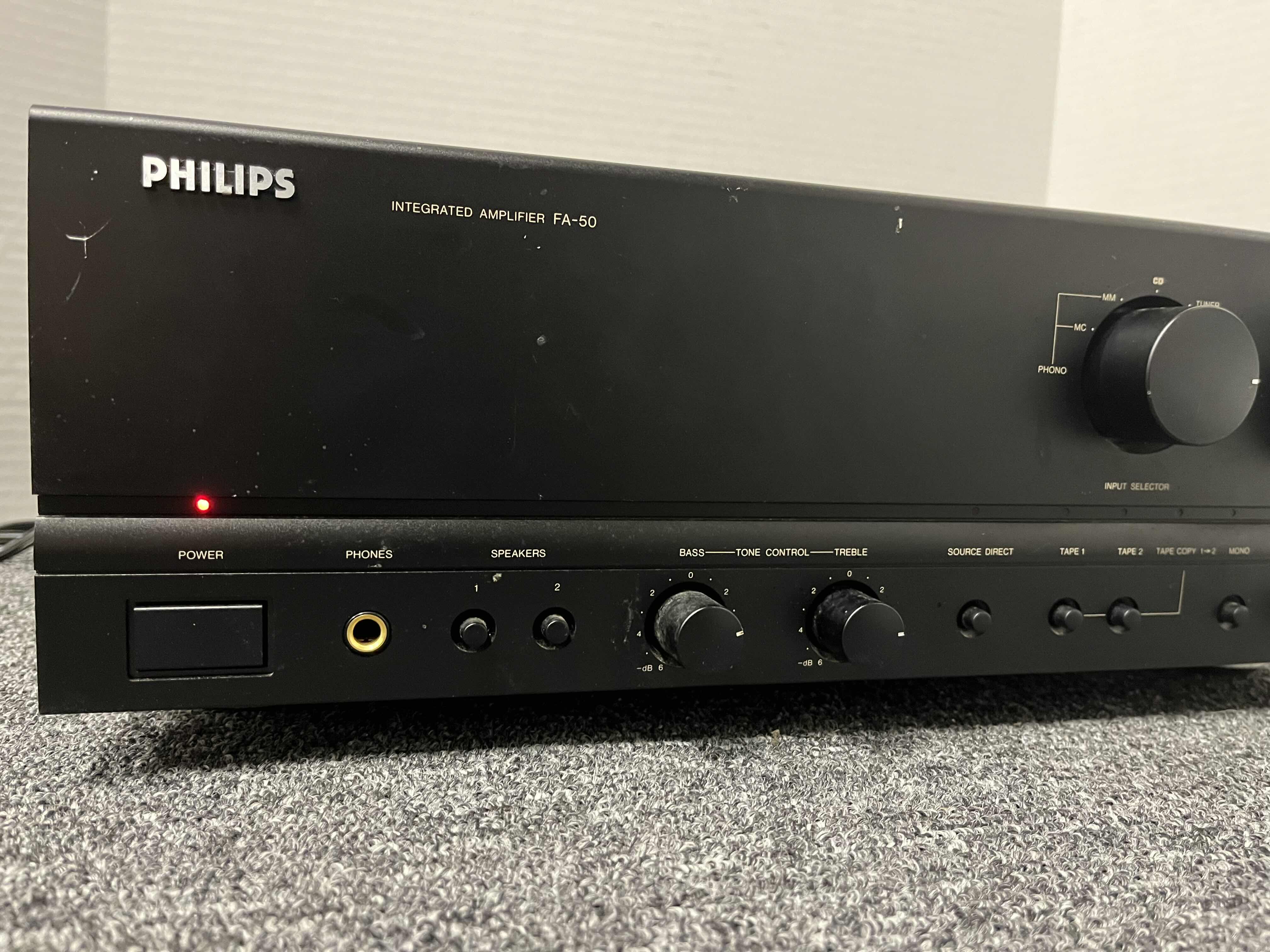 Photo 2 of PHILIPS INTEGRATED AMPLIFIER MODEL FA-50XX BK01