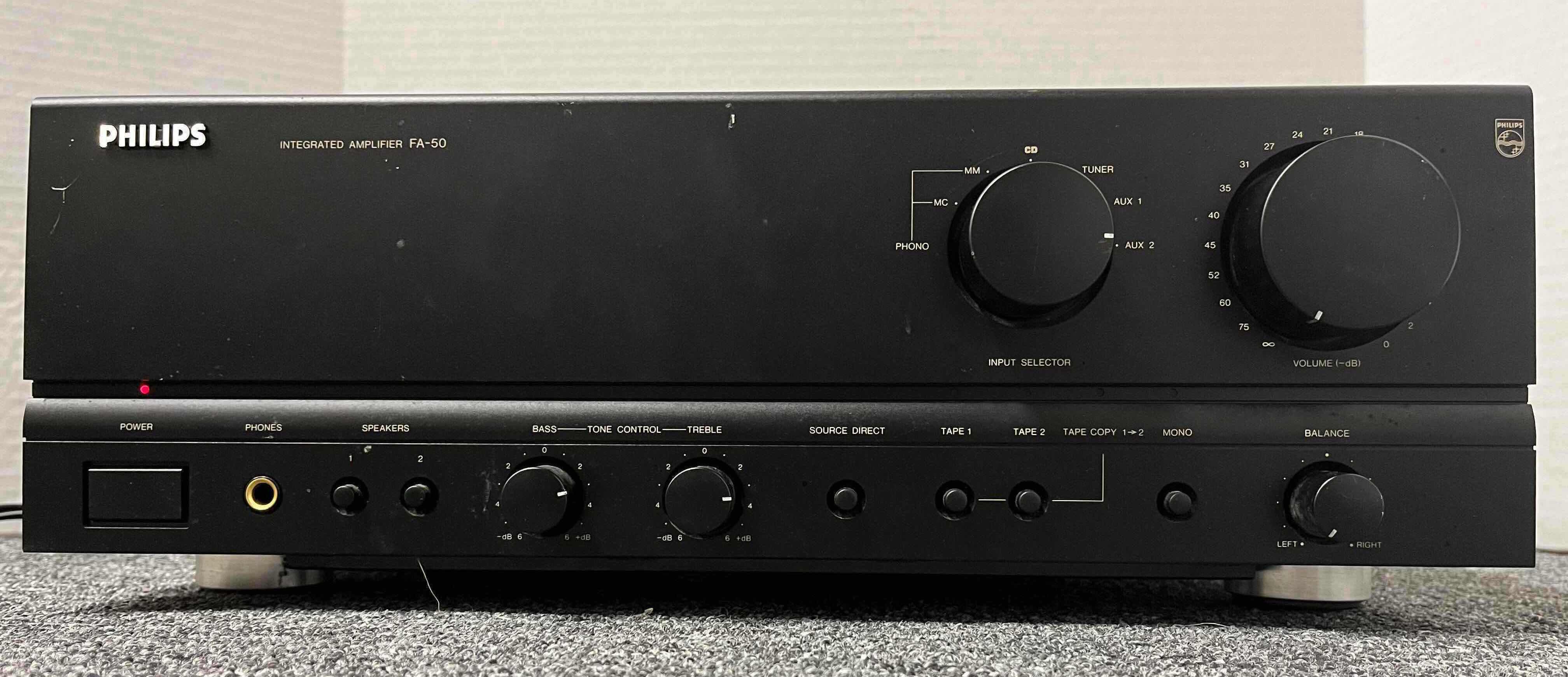 Photo 1 of PHILIPS INTEGRATED AMPLIFIER MODEL FA-50XX BK01