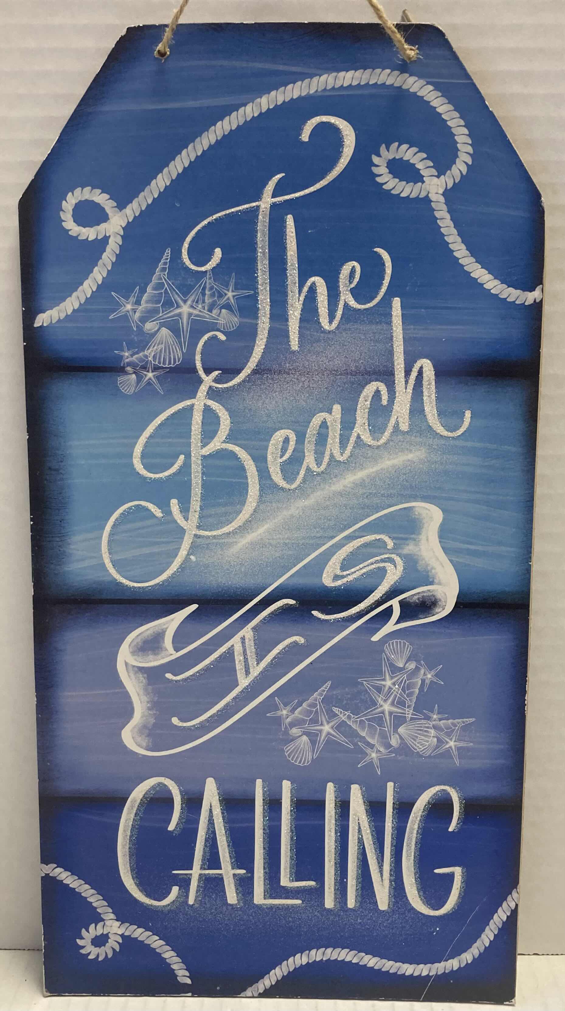 Photo 3 of BEACH THEMED WALL DECOR 13” X 13”