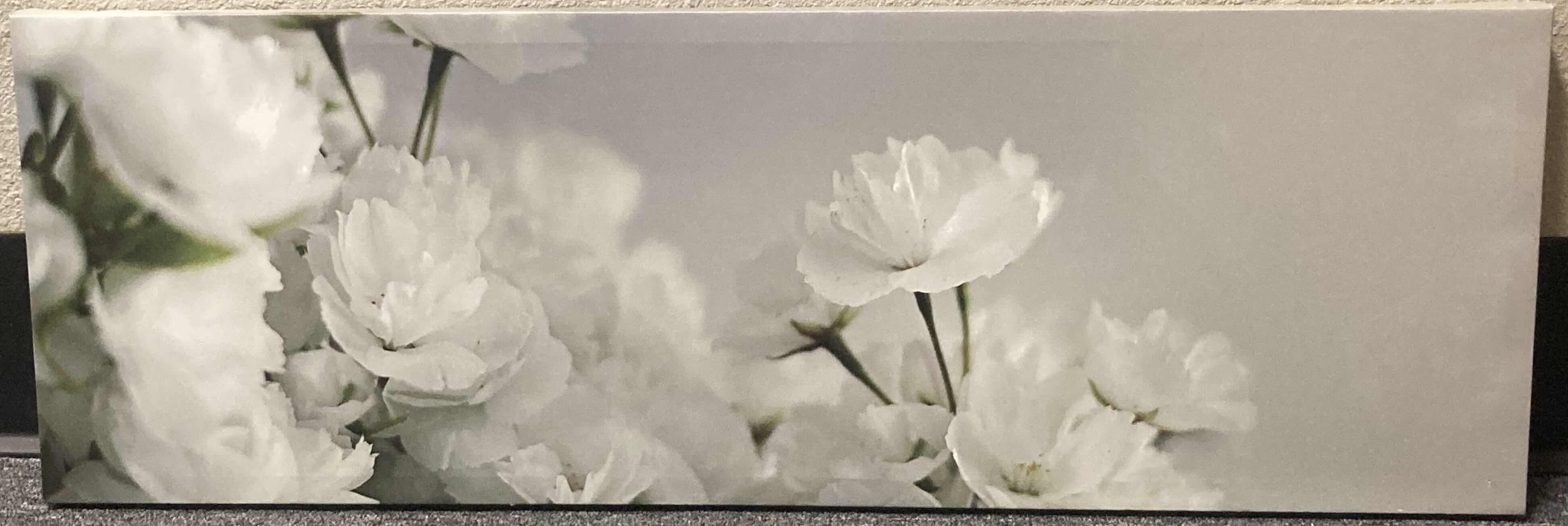 Photo 1 of WHITE FLOWER DECORATIVE WALL ART 35.5” X 12”