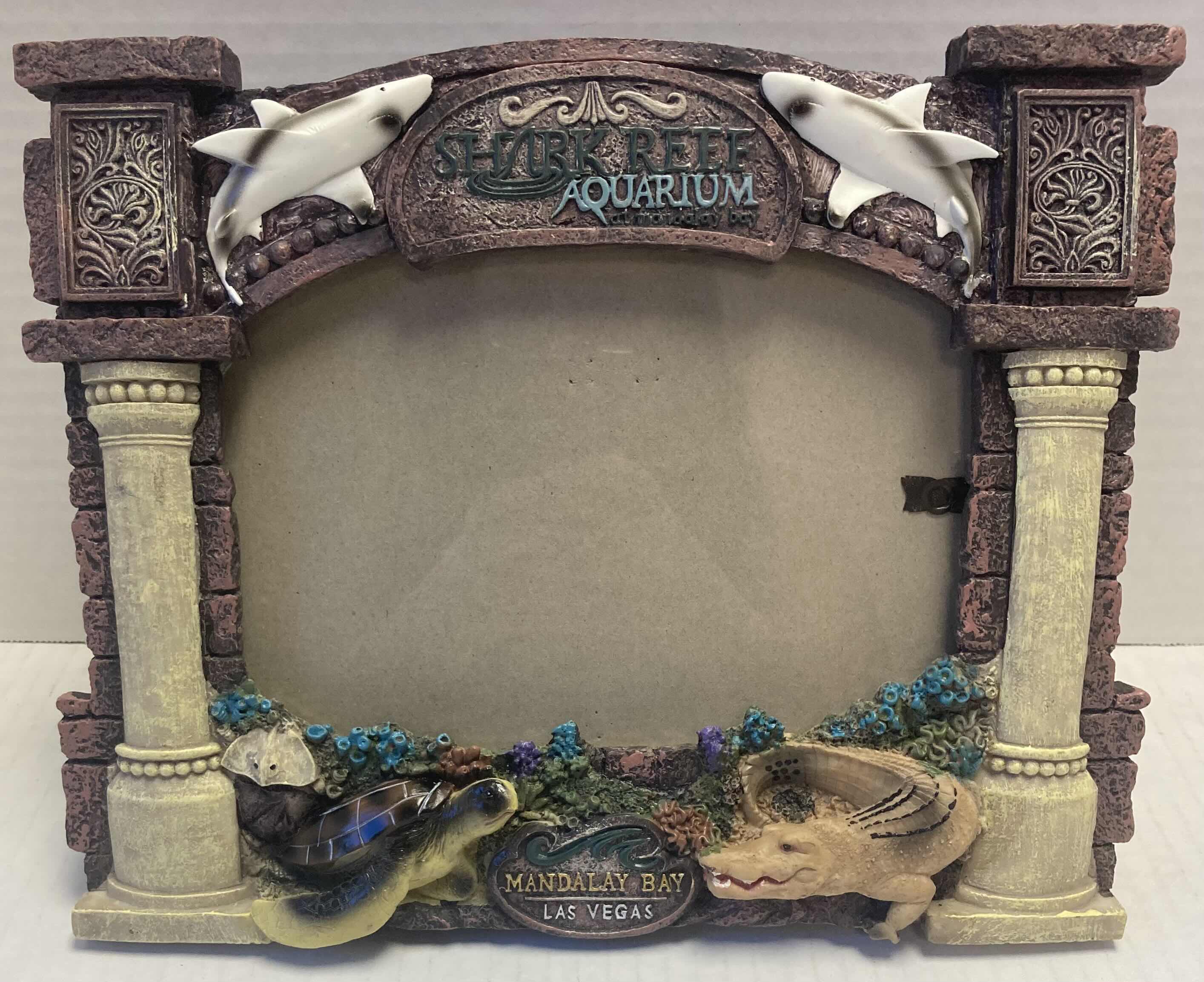 Photo 1 of SHARK REEF AQUARIUM RESIN PICTURE FRAME 11.5” X 9”