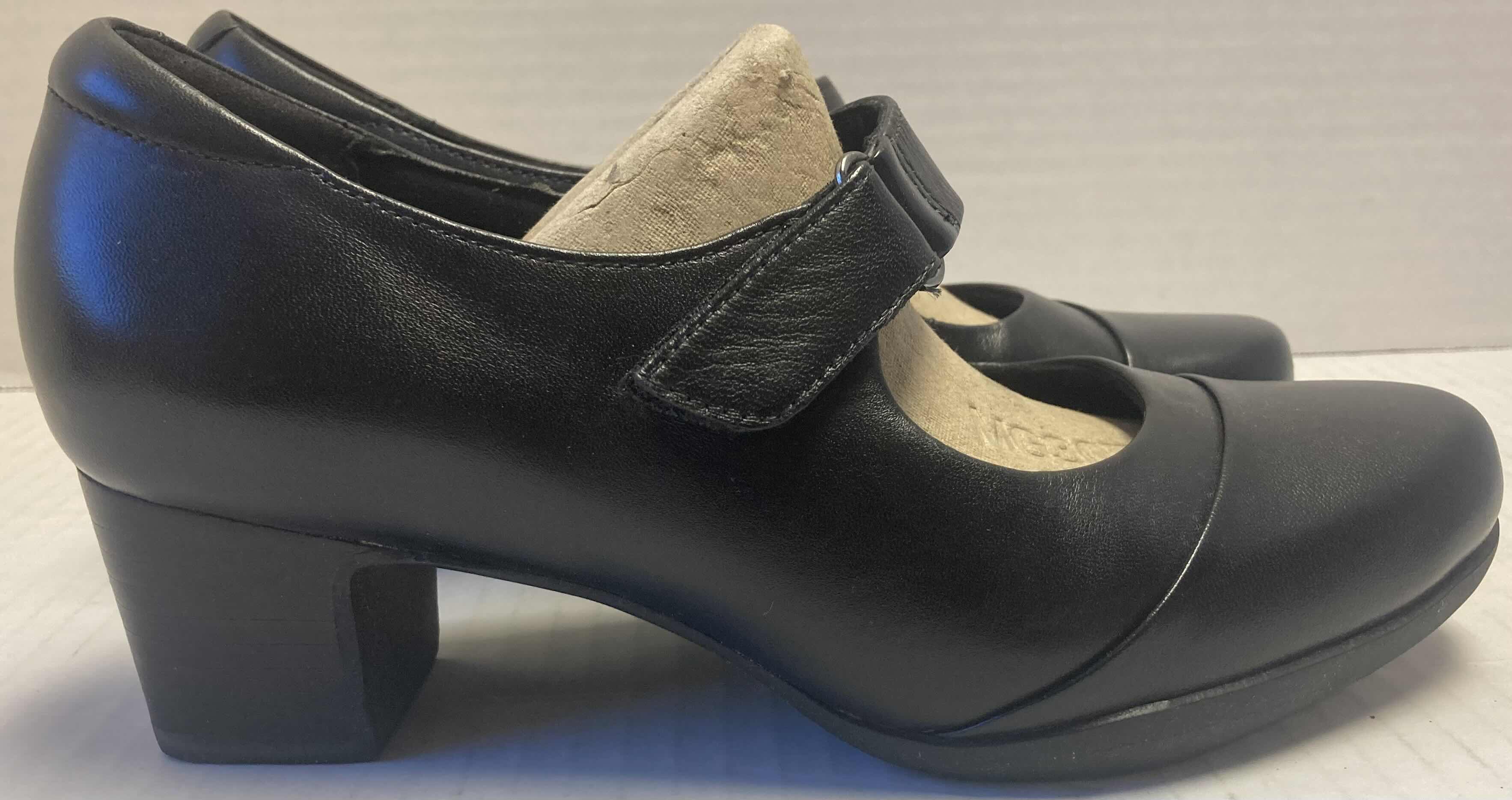 Photo 5 of CLARKS ROSALYN WREN BLACK FAUX LEATHER CUIR NOIR WOMEN’S SHOES WOMEN’S SIZE 6.5W