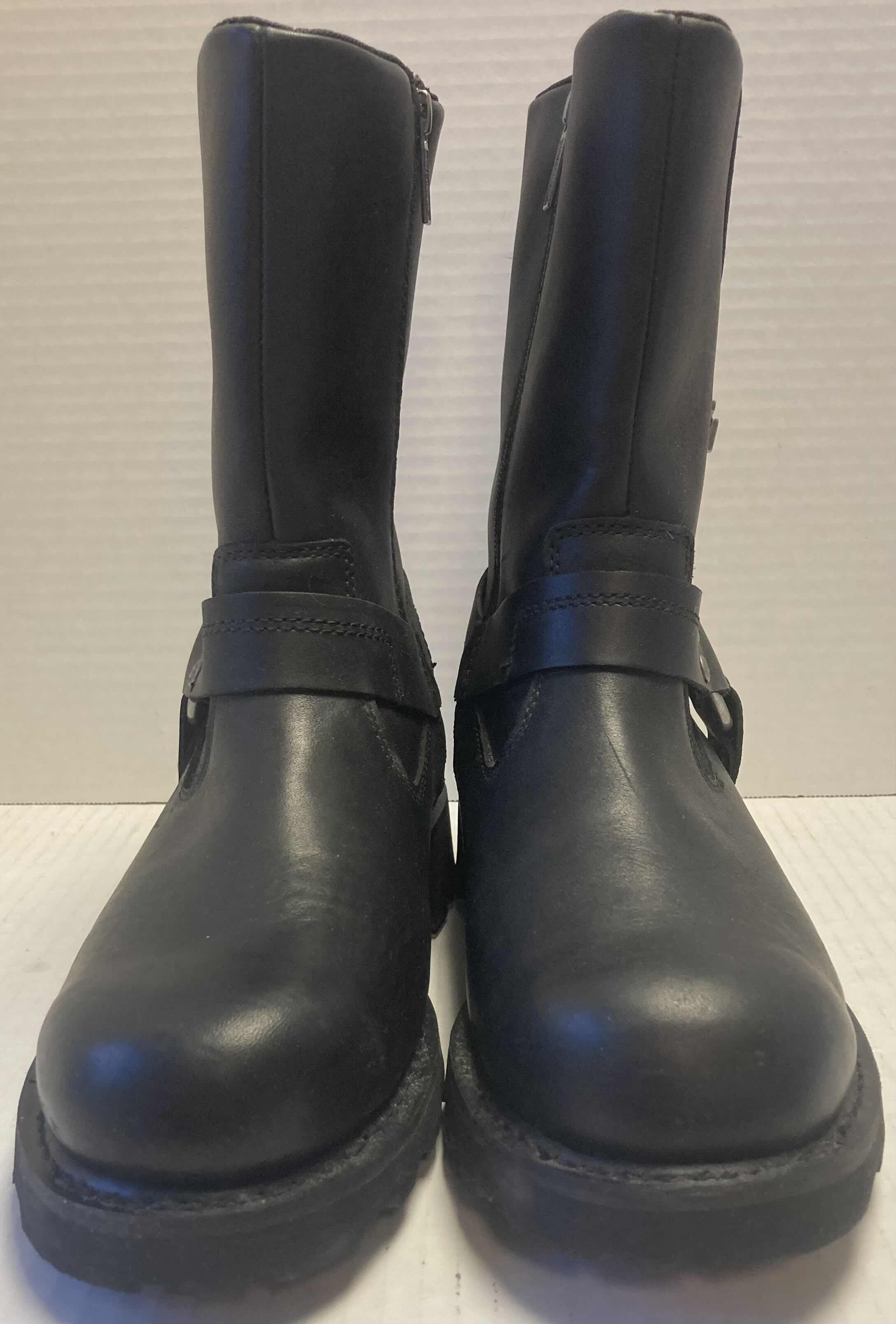 Photo 2 of HARLEY DAVIDSON BLACK LEATHER MOTORCYCLE BOOTS MEN’S SIZE 9M