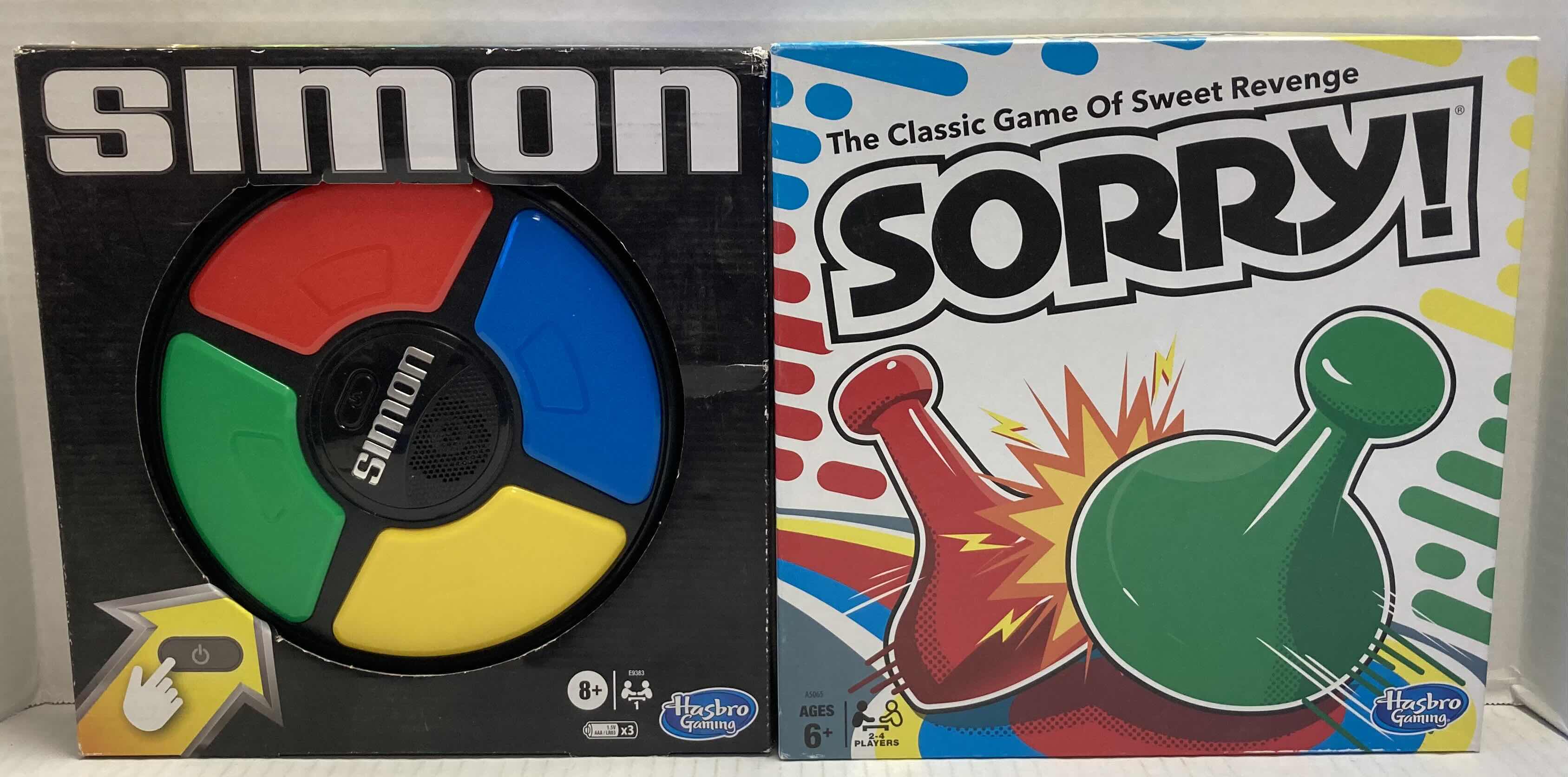 Photo 1 of HASBRO GAMING SIMON & SORRY BOARD GAME