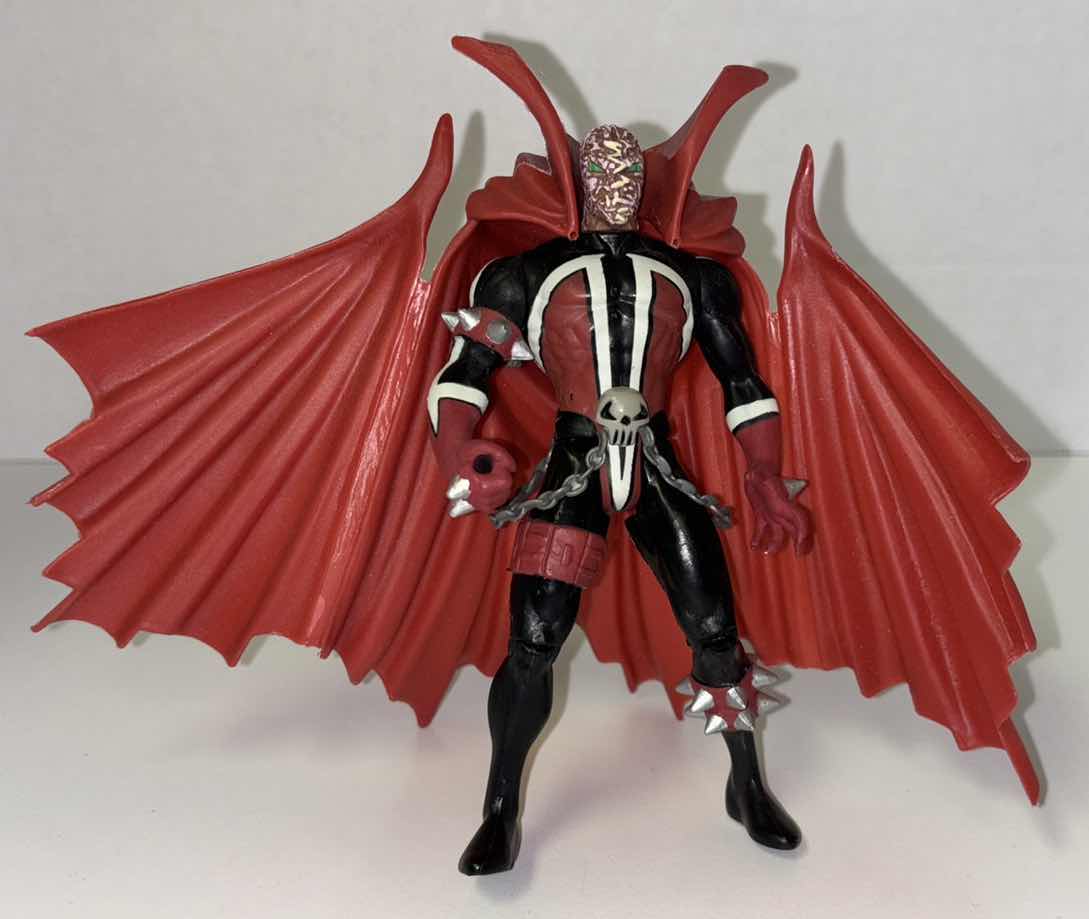 Photo 1 of VINTAGE 1994 TODD MCFARLANE’S SPAWN (HAMBURGER HEAD) 6” ACTION FIGURE W DETACHABLE CAPE