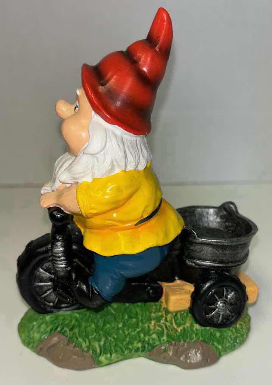 Photo 7 of OUTDOOR POLY-RESIN MINIATURE GARDEN GNOME FIGURES (3)