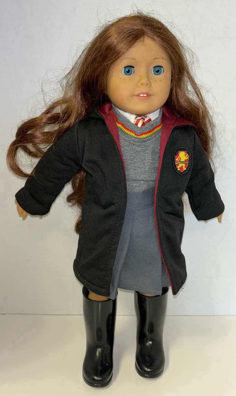 Photo 1 of AMERICAN GIRL 18” DOLL W MAGIC SCHOOL UNIFORM & ACCESSORIES