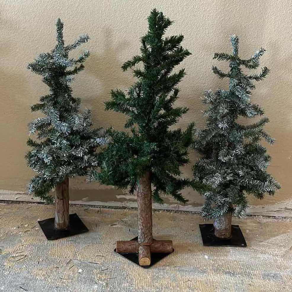 Photo 4 of CHRISTMAS REALISTIC PINE TREES W METAL STANDS (6) H24”-H38”