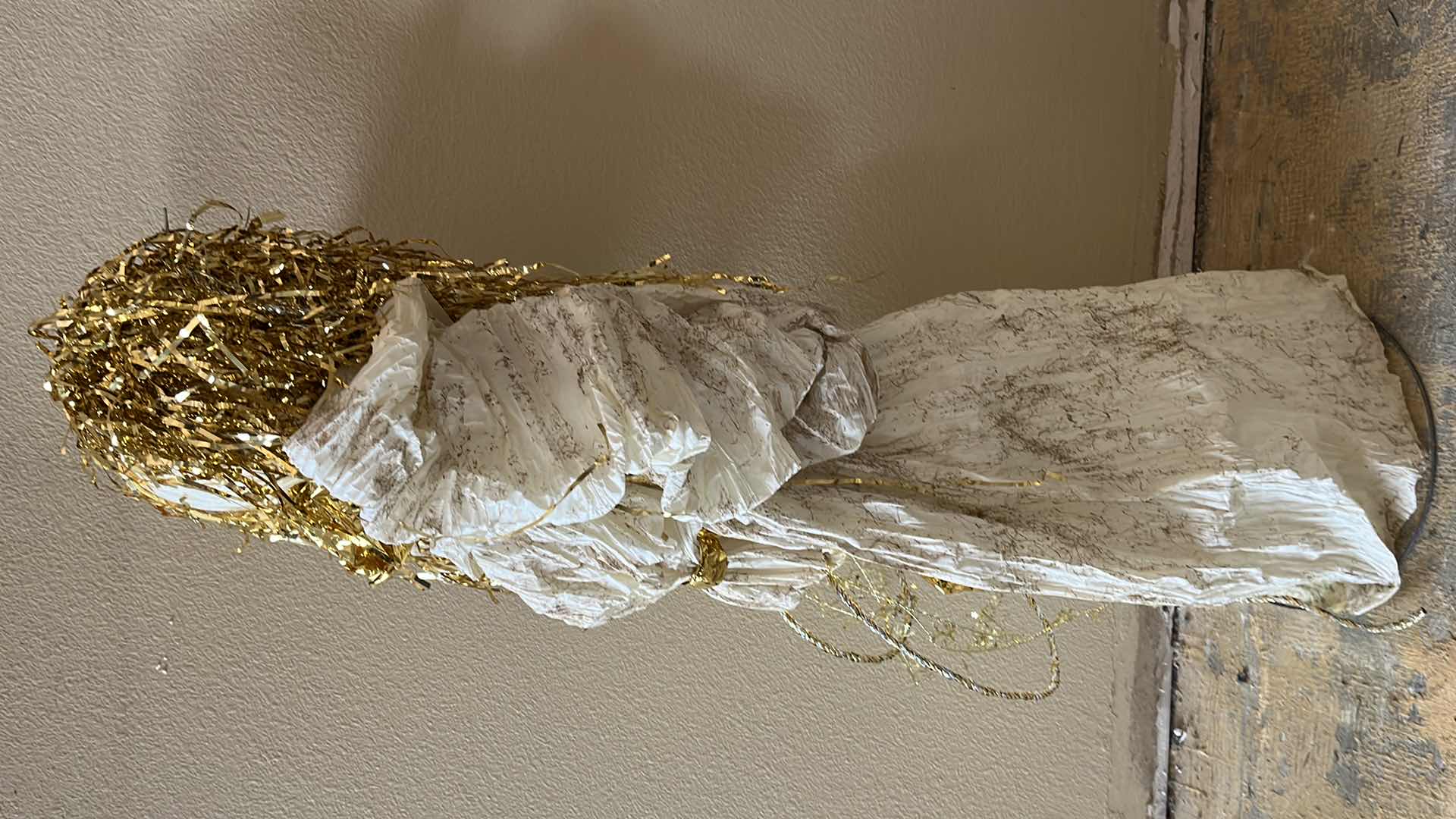 Photo 3 of CHRISTMAS GOLDEN PAPER MACHE DECOR 16” X 43”