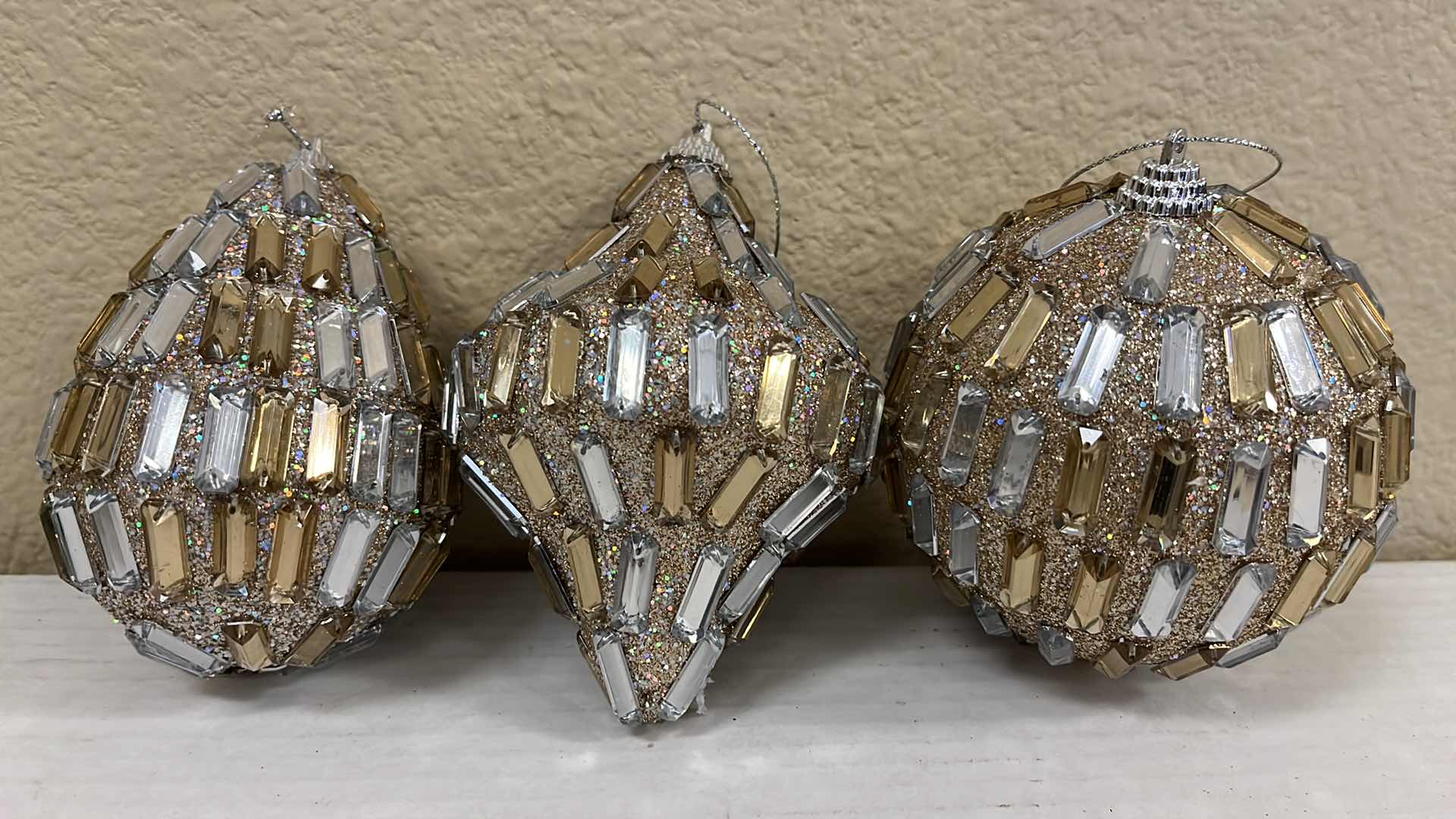 Photo 1 of CFI CHRISTMAS 4” BEJEWELED ORNAMENTS (27)