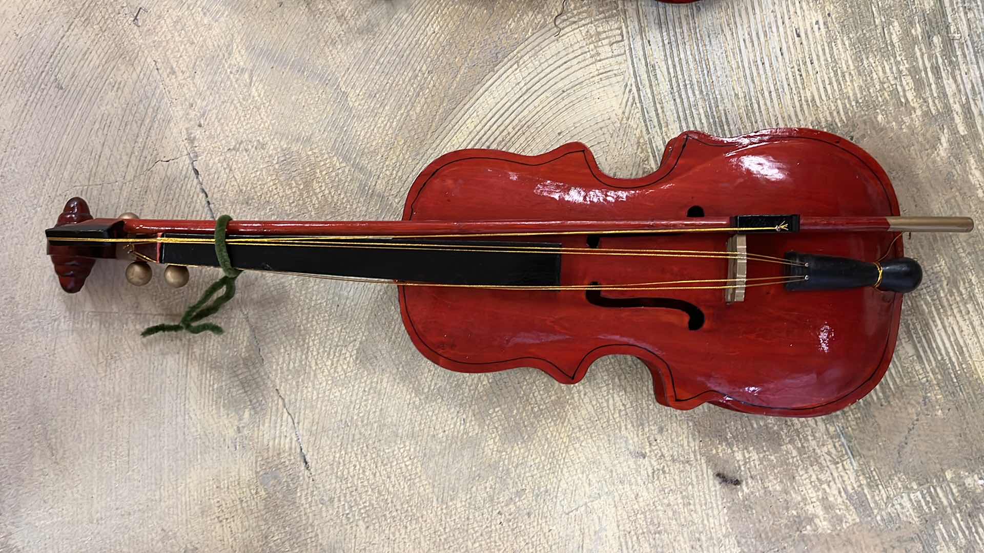 Photo 2 of DECORATIVE THIN WOOD VIOLINS (3)