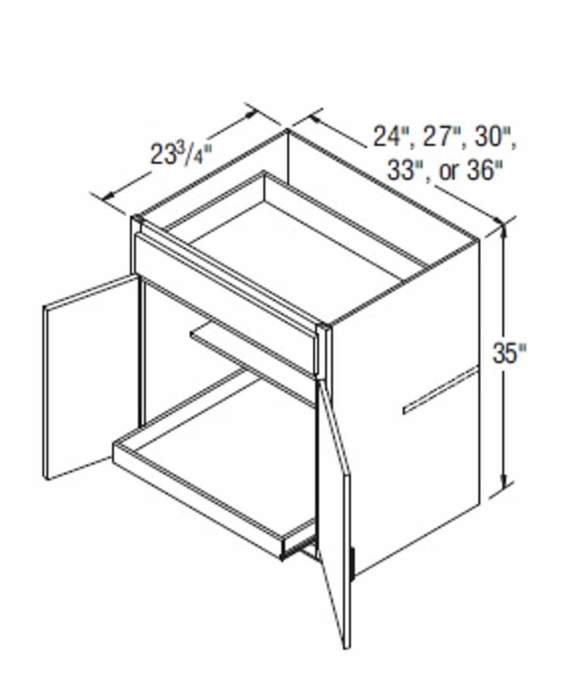 Photo 1 of ARISTOKRAFT CABINETRY AVALON STYLE BURLAP FINISH PURESTYLE LAMINATE 2 DOOR BASE CABINET B33RTB 33” X 23.75” H35” (READ NOTES)