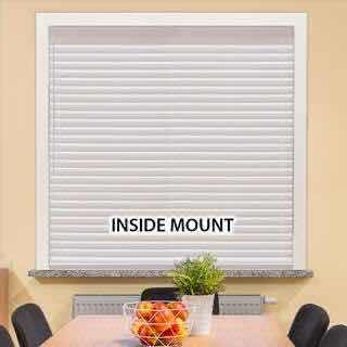 Photo 5 of HOME DECORATORS COLLECTION WHITE FAUX WOOD CORDLESS BLINDS 35” X 64” (SET OF 2)