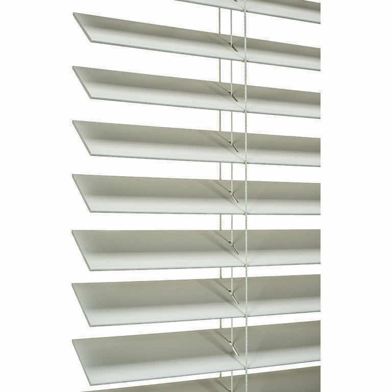 Photo 1 of A BETTER BLIND SMOOTH SNOW WHITE FINISH 2” CORDLESS FAUXWOOD BLINDS W 3” CROWN VALANCE (SET OF 2) 31” X 60”