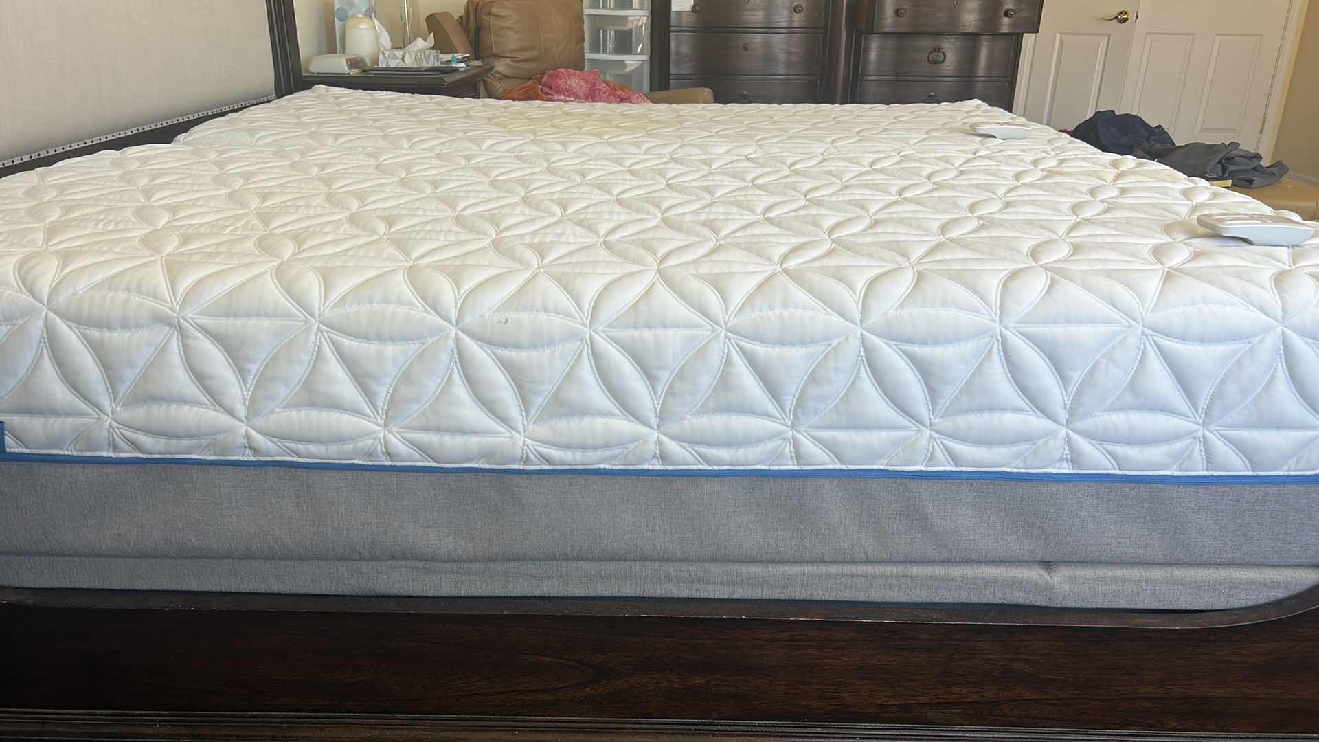 Photo 4 of TWO ADJUSTABLE BEDS WITH TEMPUR CLOUD LUXE TEMPURPEDIC TWIN MATTRESSES W REMOTES (HEADBOARD FOOTBOARD and SIDEBOARD SOLD SEPARATELY