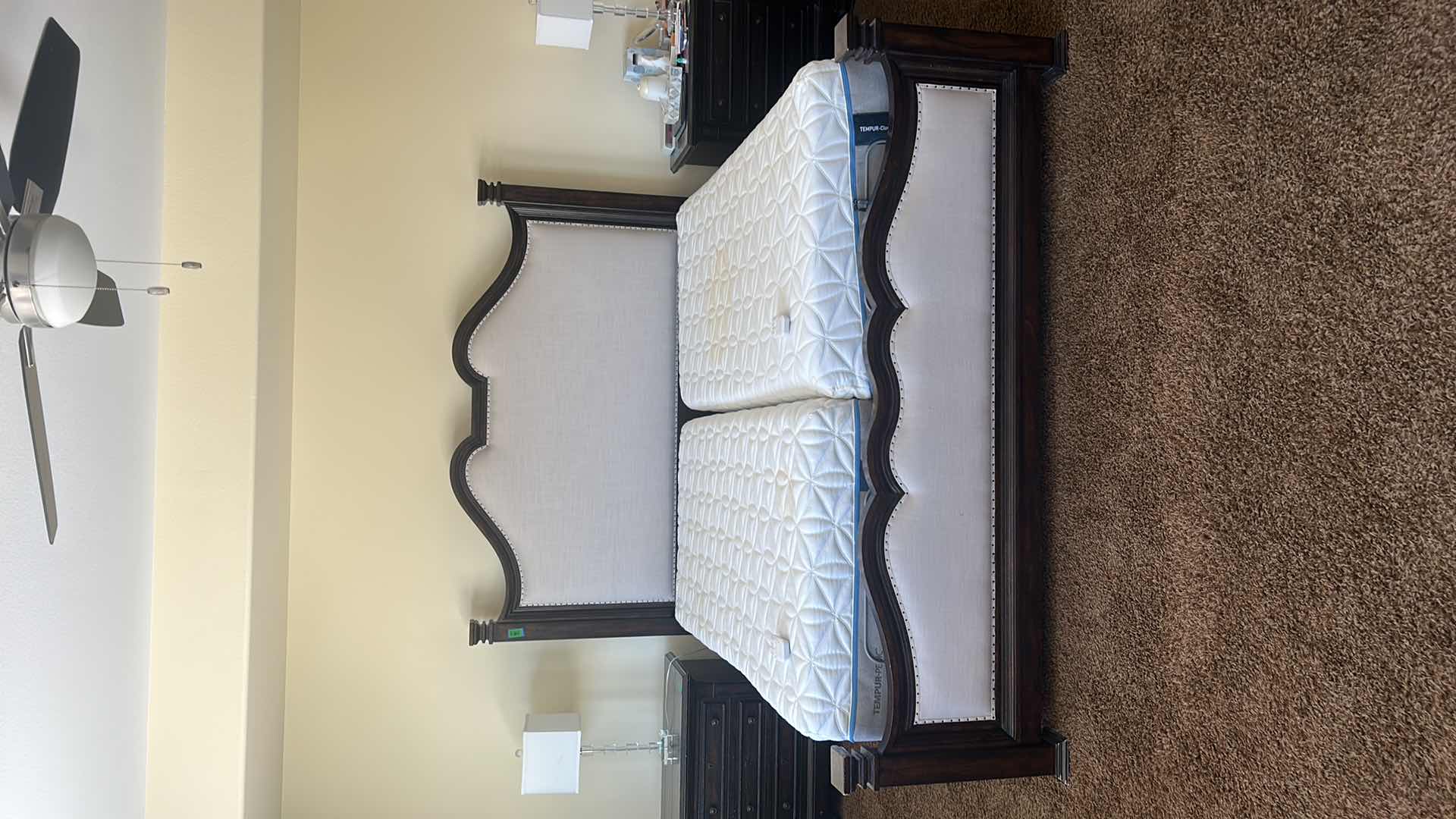 Photo 2 of TWO ADJUSTABLE BEDS WITH TEMPUR CLOUD LUXE TEMPURPEDIC TWIN MATTRESSES W REMOTES (HEADBOARD FOOTBOARD and SIDEBOARD SOLD SEPARATELY