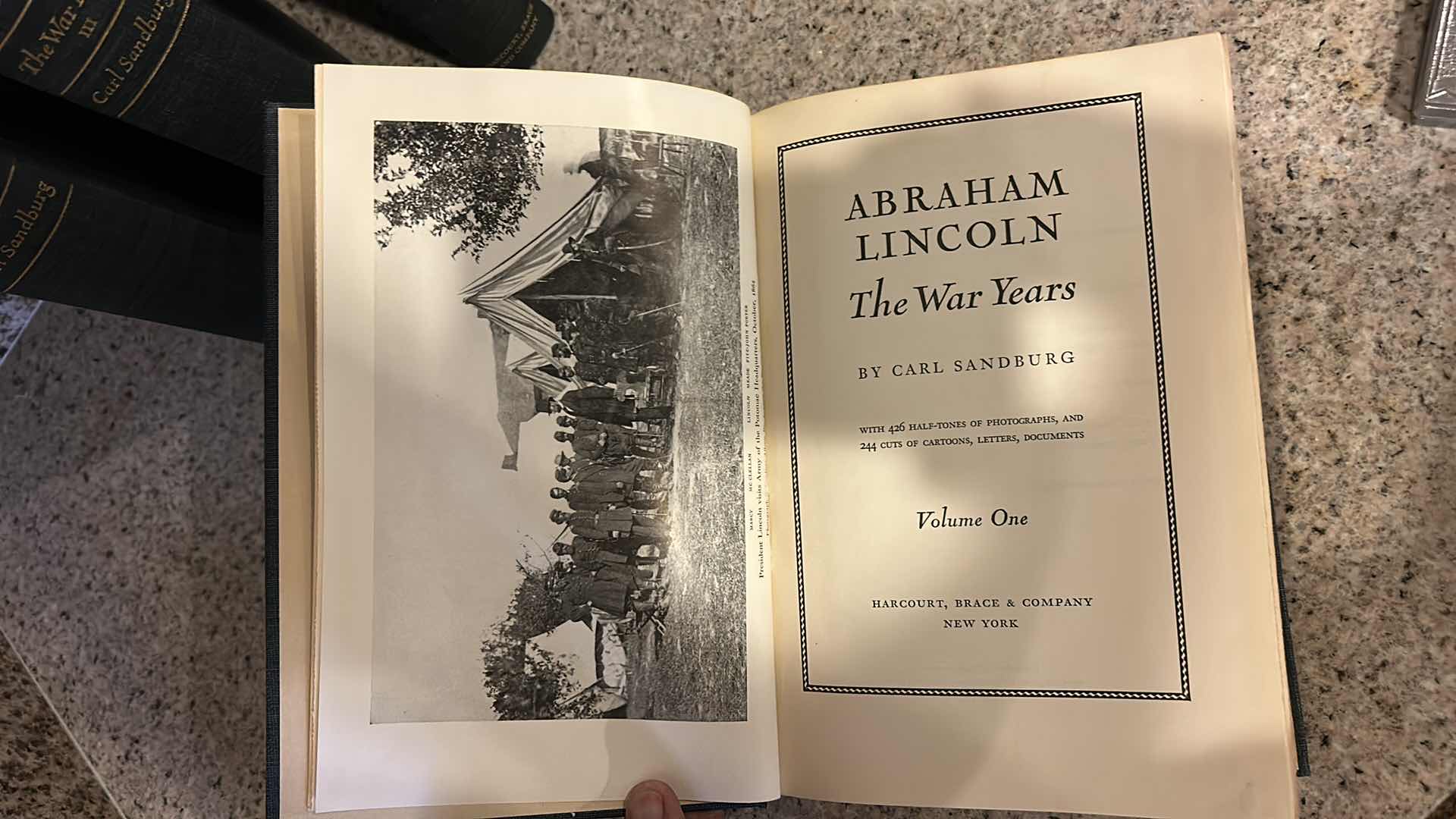 Photo 3 of 4 HARDCOVER BOOKS ABRAHAM LINCOLN THE WAR YEARS BY CARL SANDBURG