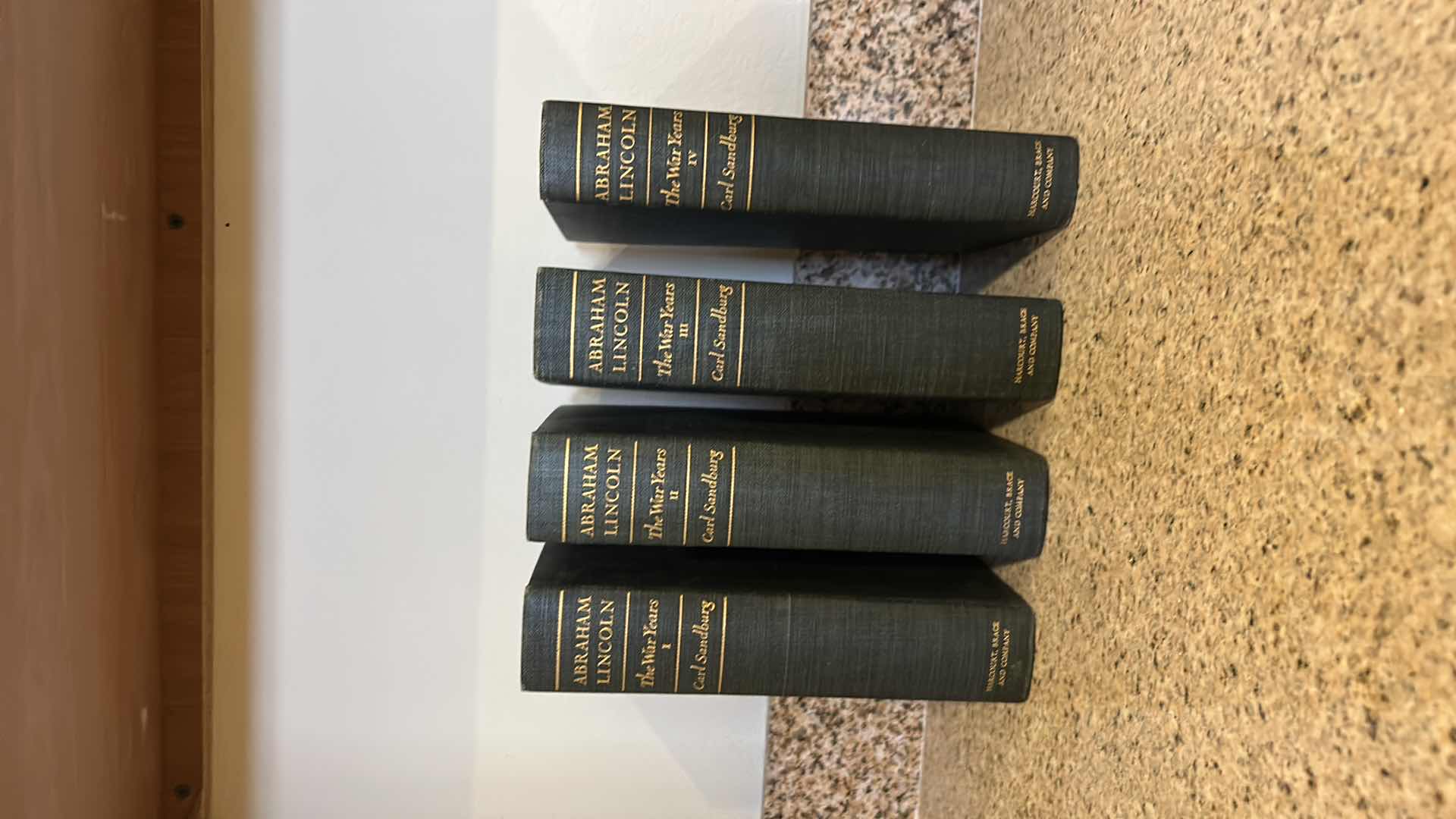 Photo 7 of 4 HARDCOVER BOOKS ABRAHAM LINCOLN THE WAR YEARS BY CARL SANDBURG