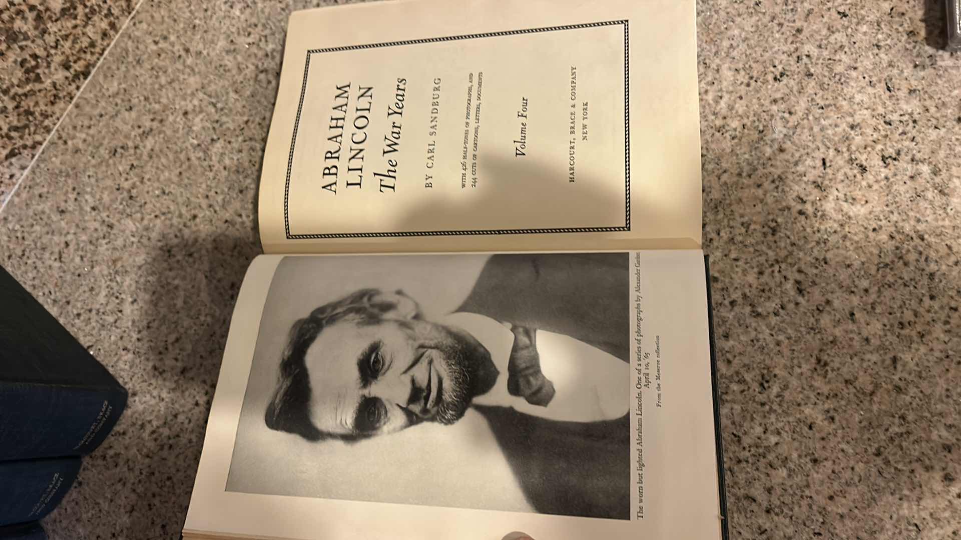 Photo 6 of 4 HARDCOVER BOOKS ABRAHAM LINCOLN THE WAR YEARS BY CARL SANDBURG