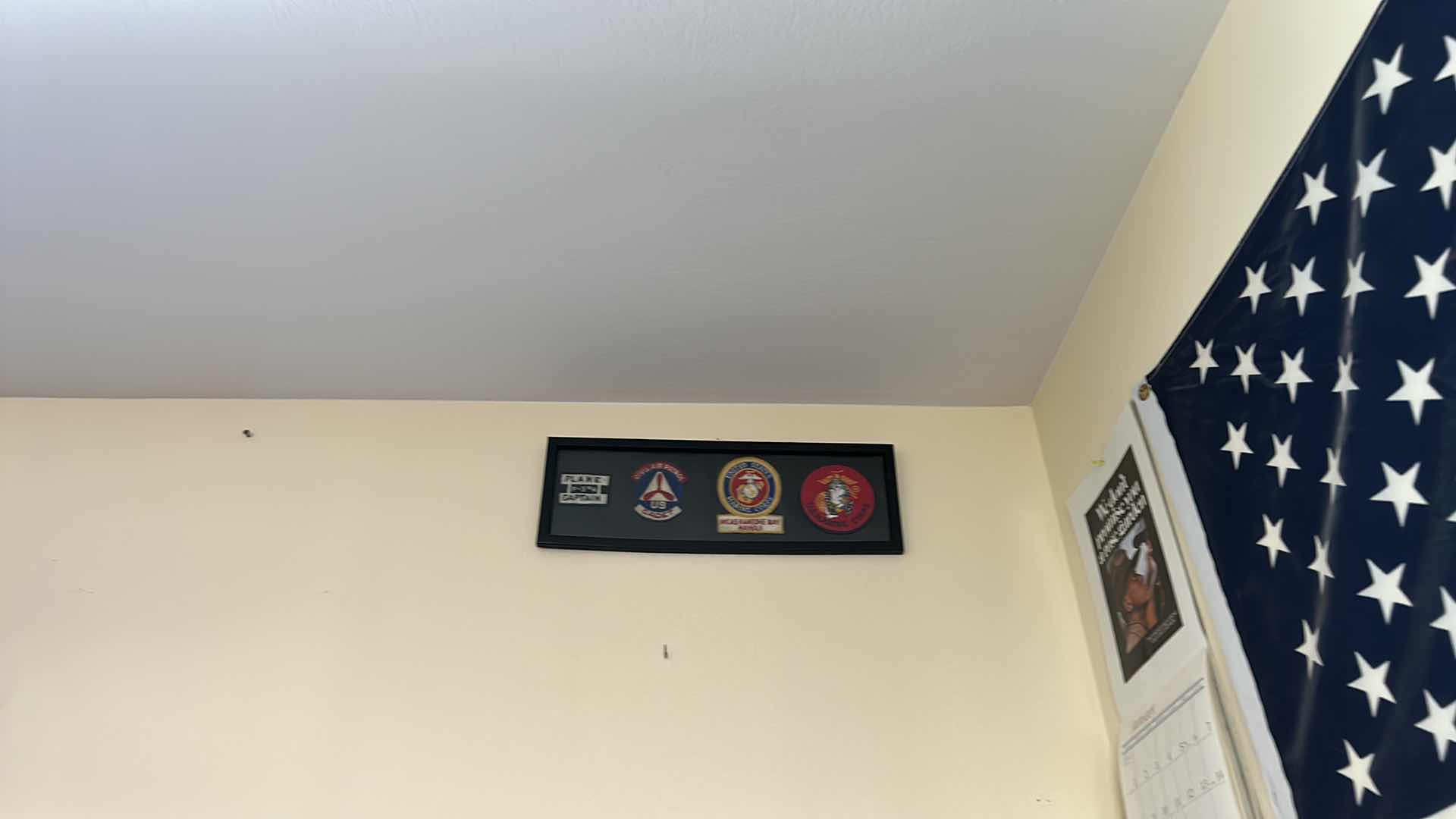 Photo 5 of WALL W USA AND USMC FLAGS POSTERS, PATCHES AND CALENDARS