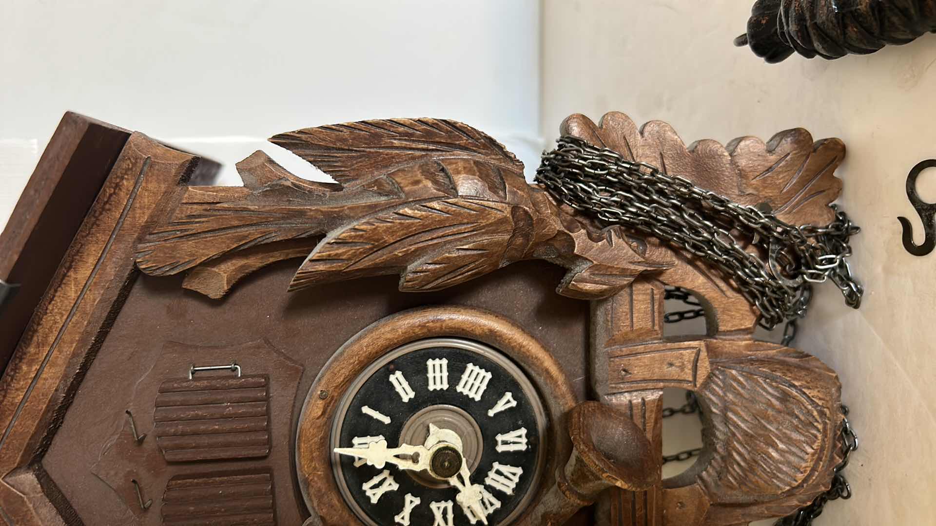 Photo 8 of VINTAGE COO COO CLOCK ( NEEDS GLUING) IN WICKER BASKET