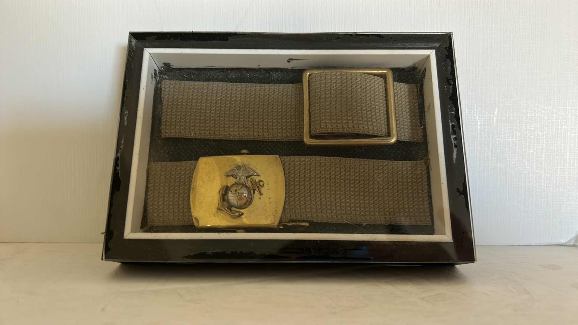 Photo 4 of  USMC BELT SHADOW BOX 6” x 4”